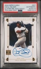 2024 Panini Impeccable Illustrious Ink Cecil Fielder #II-CF card
