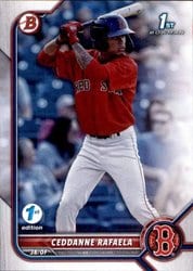 2022 Bowman 1st Edition Base Set Ceddanne Rafaela #BPPF-61 card