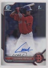 2022 Bowman Chrome Prospect Autographs Ceddanne Rafaela #CPA-CRL card