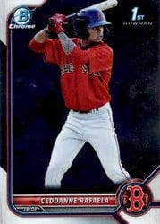 2022 Bowman Chrome Prospects Ceddanne Rafaela #BCP-61 card