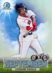 2023 Bowman Sights on September Ceddanne Rafaela #SOS-4 card