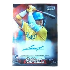 2024 Stadium Club Chrome Autographs Ceddanne Rafaela #SCCA-CRA card