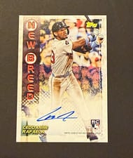 2024 Topps Archives 1999 Topps Baseball New Breed Autographs Ceddanne Rafaela #99NBA-CR card