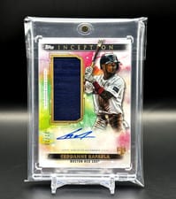 2024 Topps Inception Autographed Game Socks Relic Ceddanne Rafaela #AGSR-CR card
