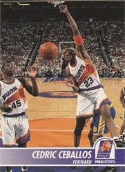 1994-95 Hoops Base Set Cedric Ceballos #167 card
