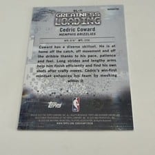 2025-26 Bowman Greatness Loading Cedric Coward #GL-11 card