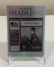 2025-26 Panini Signature Series Signature Headlines Cedric Coward #10 card