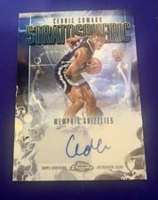 2025-26 Topps Chrome Stratospheric Signatures Rookies Cedric Coward #SMR-CC card