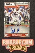 2024 Panini Contenders Optic Rookie Ticket Autographs Cedric Johnson #187 card