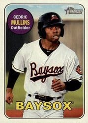 2018 Topps Heritage Minor League Base Set Cedric Mullins #35 card