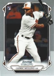 2019 Bowman Sterling Base Set Cedric Mullins #BSR-67 card
