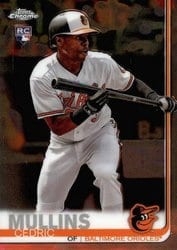 2019 Topps Chrome Base Set Cedric Mullins #52 card