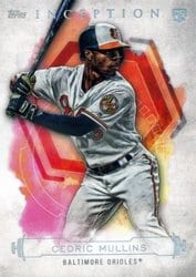 2019 Topps Inception Base Set Cedric Mullins #20 card