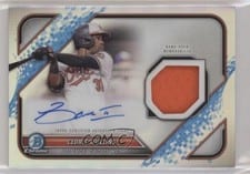 2022 Bowman Chrome Autograph Relics Cedric Mullins #BCAR-CM card