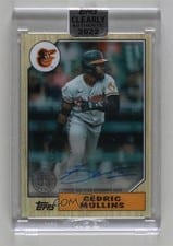 2022 Topps Clearly Authentic 1987 Topps Baseball Autographs Cedric Mullins #87TBA-CM card