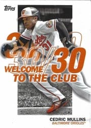 2023 Topps Welcome to the Club Cedric Mullins #WC-17 card