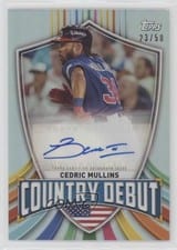2023 Topps World Baseball Classic Country Debut Autographs Cedric Mullins #CDA-CM card