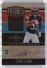 2023 Panini Legacy Futures Patch Autographs Silver Cedric Tillman #FAPS-24 card