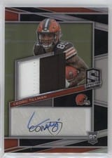 2023 Panini Spectra Rookie Patch Autographs Cedric Tillman #204 card