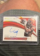 2024 Panini Immaculate Collection Statement Signatures Cedric Tillman #25 card