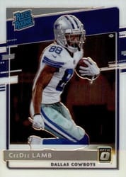 2020 Donruss Optic Base Set CeeDee Lamb #156 card