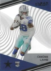 2020 Panini Chronicles Clear Vision Rookies CeeDee Lamb #CV-13 card