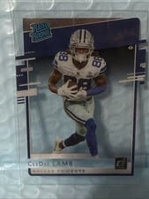 2020 Panini Chronicles Clearly Donruss Rated Rookies Ceedee Lamb #RR-CL card