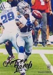 2020 Panini Chronicles Luminance Update Rookies CeeDee Lamb #206 card