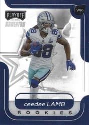 2020 Panini Chronicles Playoff Momentum SSD Rookies CeeDee Lamb #M-12 card