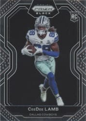 2020 Panini Chronicles Prizm Black CeeDee Lamb #PB-11 card