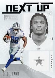 2020 Panini Playbook Next Up CeeDee Lamb #NU-7 card