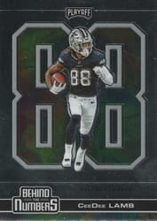 2020 Panini Playoff Behind the Numbers CeeDee Lamb #BTN-28 card