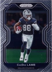 2020 Panini Prizm Base Set CeeDee Lamb #334 card