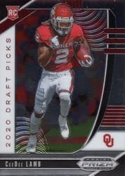 2020 Panini Prizm Draft Picks Base Set CeeDee Lamb #104 card