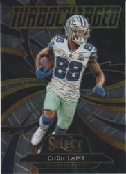 2020 Panini Select Turbocharged CeeDee Lamb #T16 card