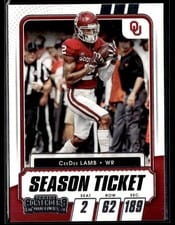 2021 Panini Contenders Draft Picks CeeDee Lamb Cracked Ice Ticket #44 card