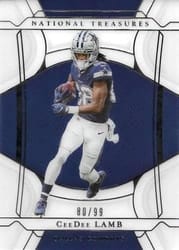2021 Panini National Treasures Base Set CeeDee Lamb #21 card