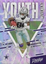 2021 Panini Prestige Youth Movement CeeDee Lamb #YM-10 card
