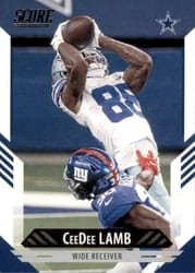 2021 Score Base Set CeeDee Lamb #57 card