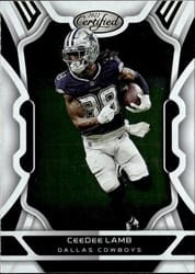 2022 Panini Certified Base Set CeeDee Lamb #28 card