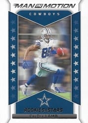 2022 Panini Rookies & Stars Man In Motion CeeDee Lamb #MM-20 card