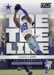 2022 Score Toe the Line CeeDee Lamb #TL-CL card
