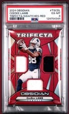 2024 Panini Obsidian Trifecta Swatches CeeDee Lamb #31 card