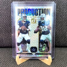 2025 Donruss Production Line CeeDee Lamb / Dak Prescott #3 card