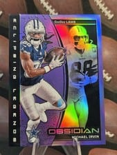 2024 Panini Obsidian Eclipsing Legends CeeDee Lamb/Michael Irvin #16 card