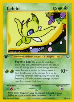 Neo Revelation Celebi #16 card