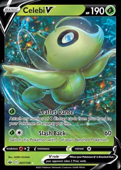Chilling Reign Celebi V #7 card