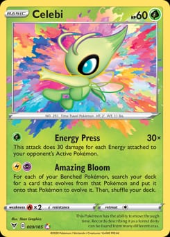 Vivid Voltage Celebi #9 card