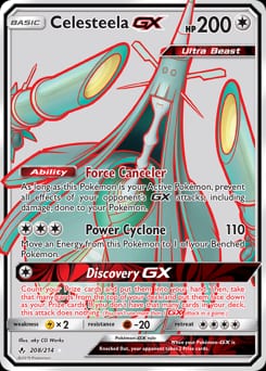 Unbroken Bonds Celesteela-GX #208 card