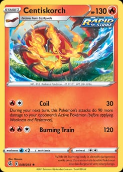 Fusion Strike Centiskorch #48 card